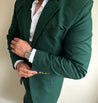 2 Piece Linen Deep Green Suit (PRE-ORDER)