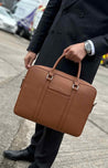 Tan Brown Leather BriefCase | Laptop Bag