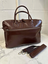 Burgundy Brown Leather BriefCase | Laptop Bag