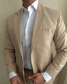 Wedding 2 Piece Sand Brown | Light Brown Linen Suit