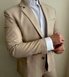 2 Piece Sand Brown | Light Brown Linen Suit