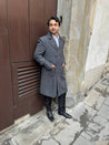 Blinder Grey Tweed Coat