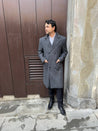 Blinder Grey Tweed Coat