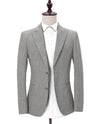 Kids Light Grey Linen 3 Piece Suit