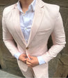 Wedding 3 Piece Light Pink Linen Suit