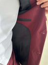 3 Piece Italian Wine Maroon Men's Suit