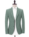 Linen Sage Green Suit Jacket