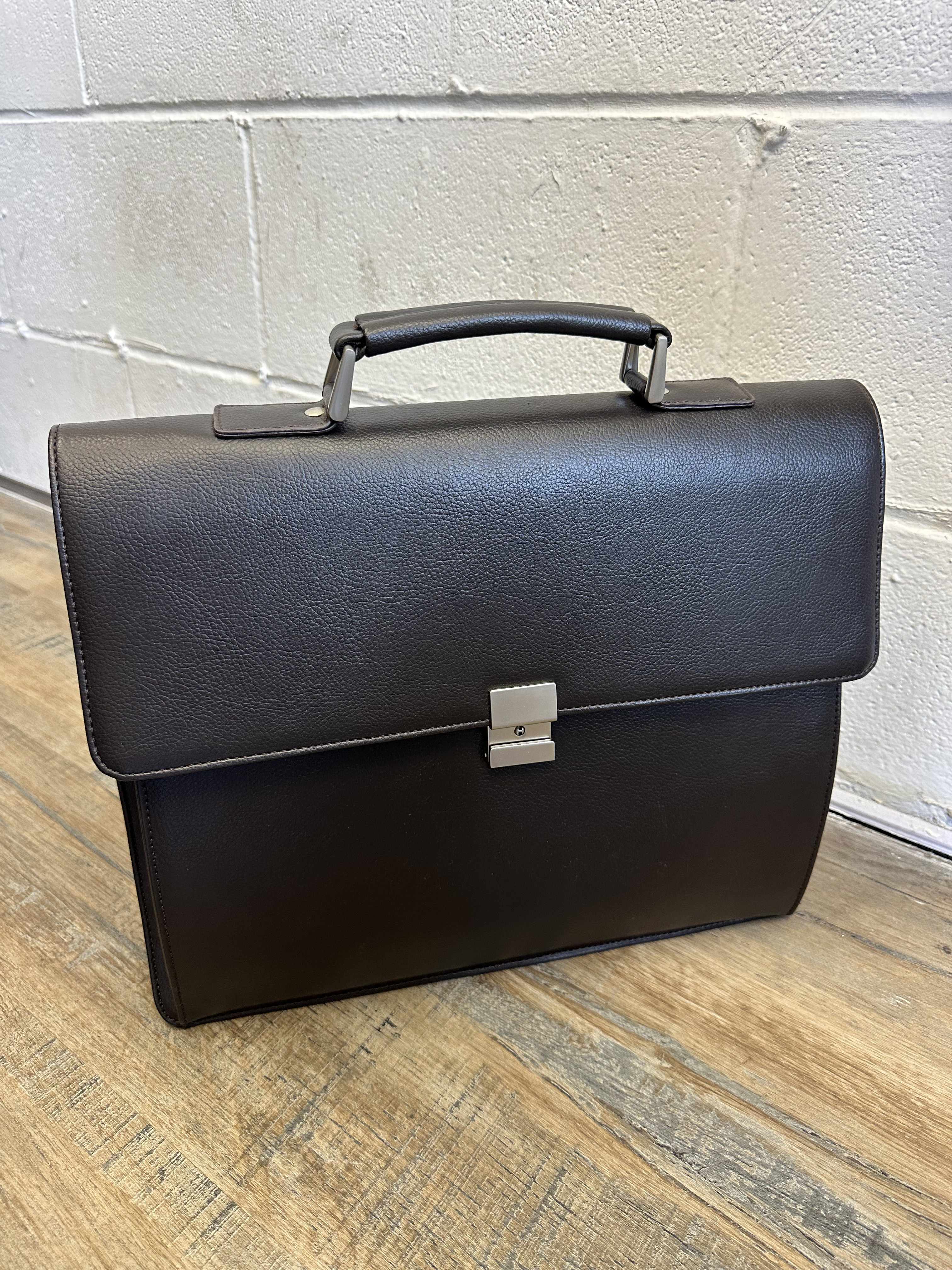 Black Leather BriefCase | Laptop Bag | Macbook bag | Anniversary ...