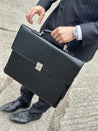 Black Leather BriefCase | Laptop Bag