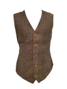 Brown Estate Herringbone Tweed Waistcoat