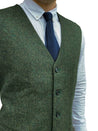 Blinder Green Tweed Waistcoat