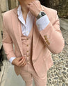 Wedding Sicily Peach 2 Piece Linen Suit